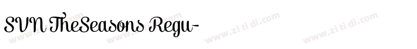 SVN TheSeasons Regu字体转换